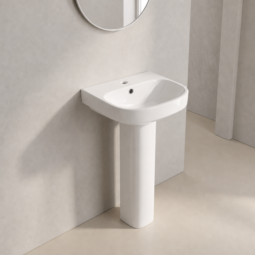 MELA-BASIN409or4202A basin with pedestal
