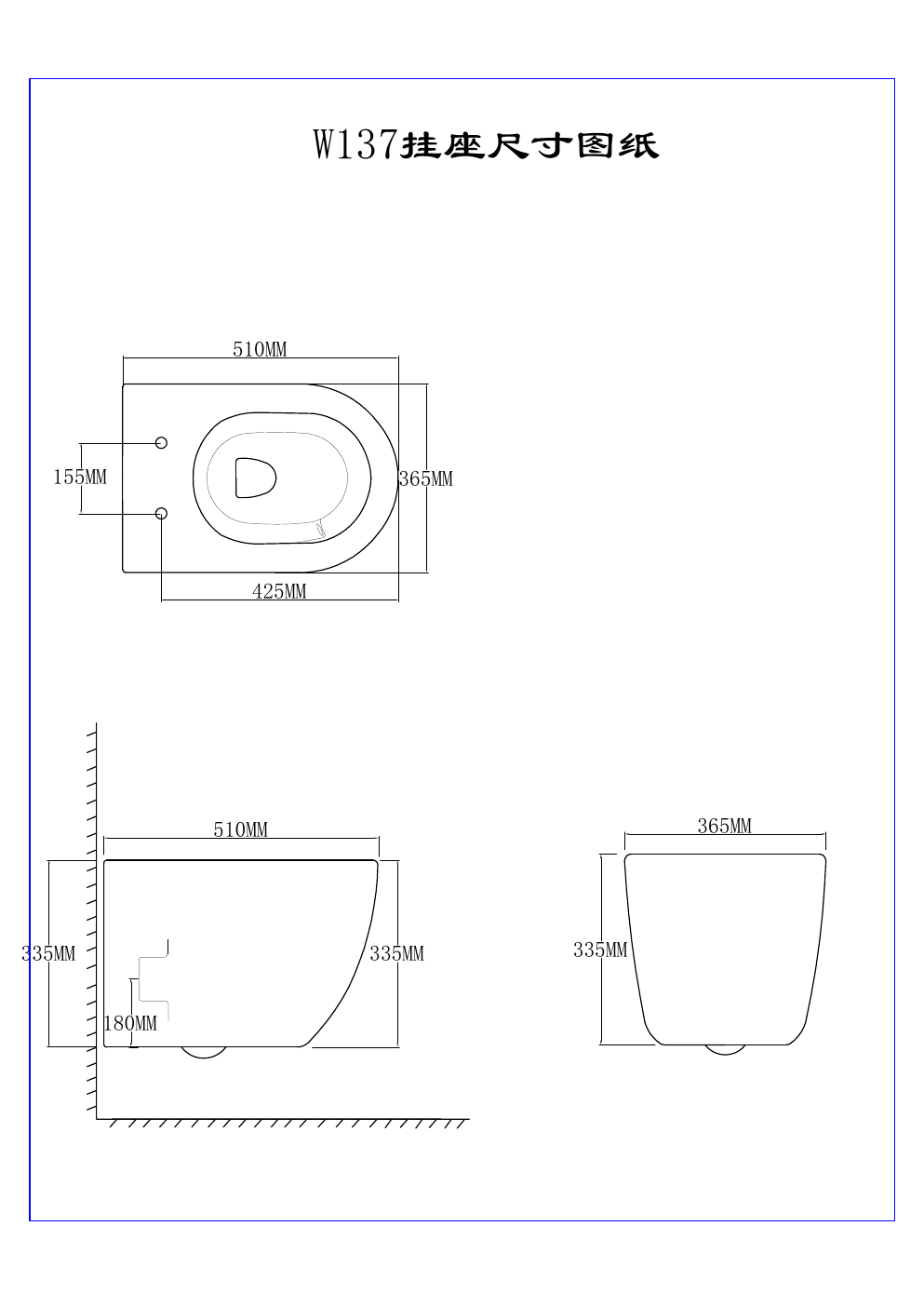 W137 dimension drawing technical drawing preview
