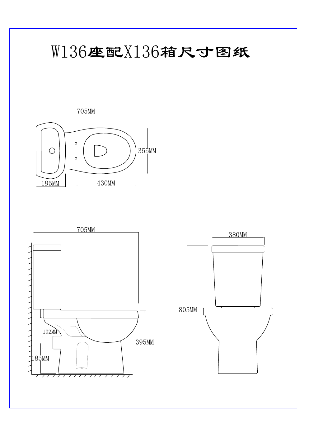 W136 dimension drawing technical drawing preview